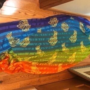 Multicolored dolphin sarong